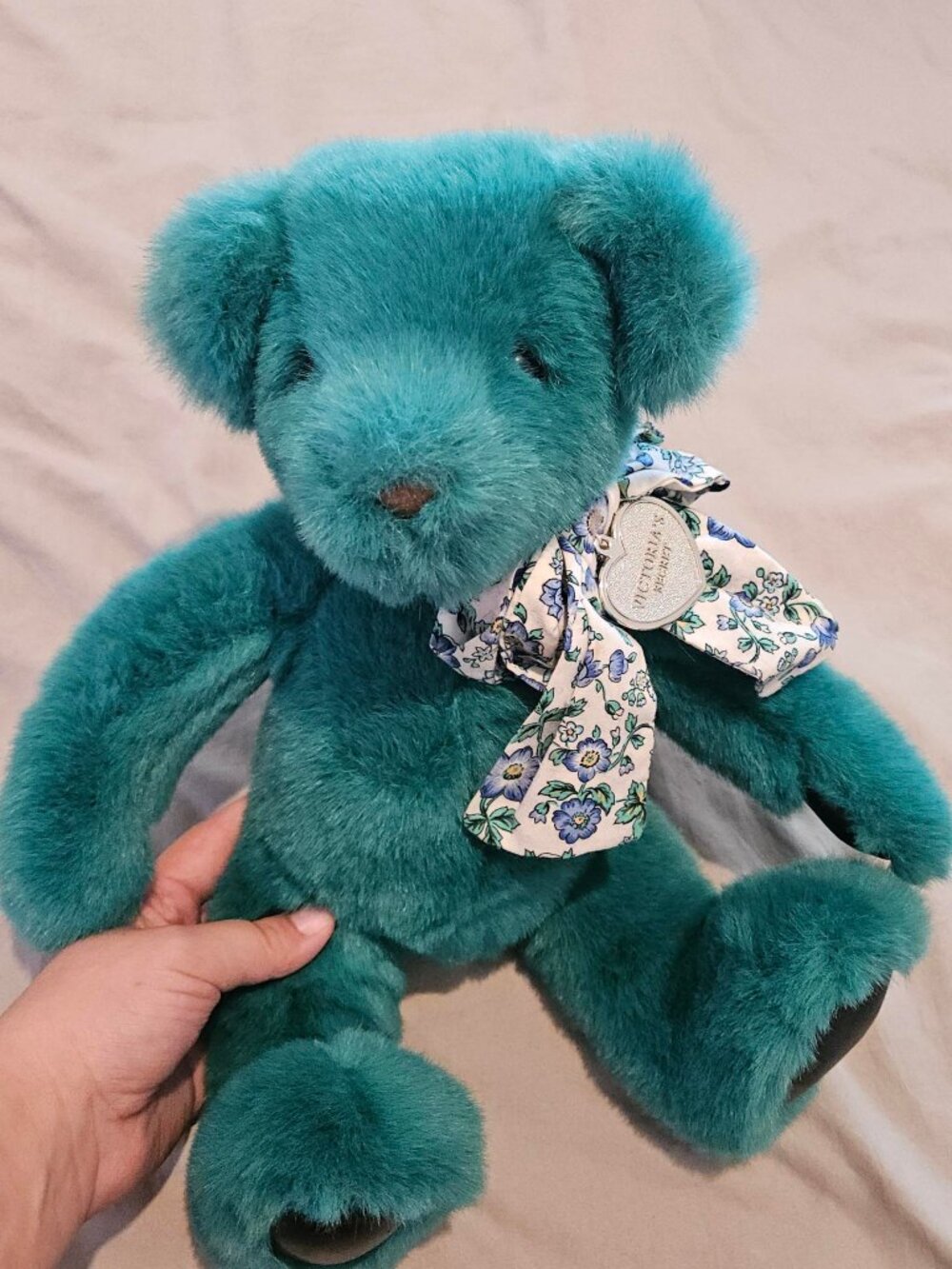 Green Victoria Secret Gund Plush Bear